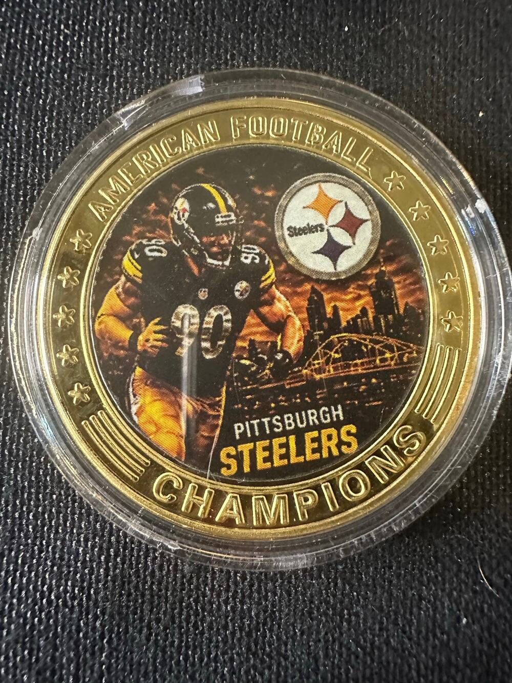 Pittsburgh Steelers 1 oz Collectible Coin Football Helmet NFL Fan Collectible